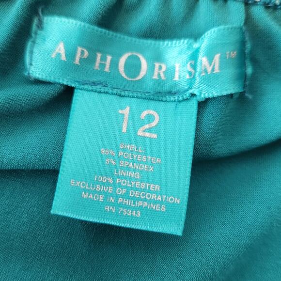 Y2K Fairycore Halter Dress Teal Gold Gem Detail Tiered Handkerchief Hem MED - Picture 4 of 7